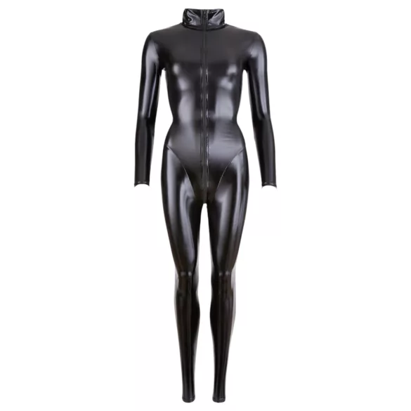 Cottelli - skinnende langermet festdress (svart) - M
