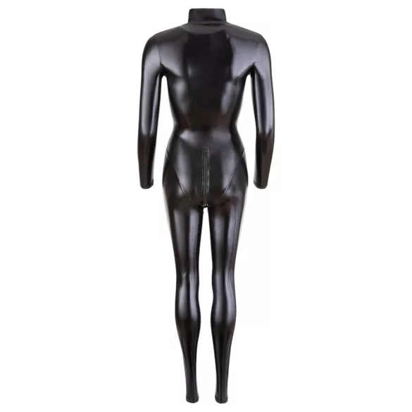 Cottelli - skinnende langermet festdress (svart) - M