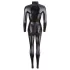 Cottelli - skinnende langermet festdress (svart) - M