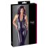 Cottelli Party - Glitrende catsuit (svart) - M