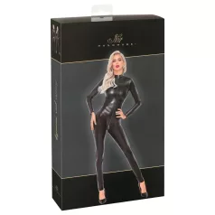Noir - lang jumpsuit med slangeskinnmønster (svart) - L