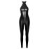 Noir - glitrende jumpsuit med glidelås (svart) - M