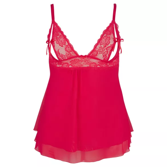 Cottelli Plus Size - Blonde babydoll, lett og luftig (rød) - 2XL