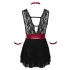 Cottelli Bondage - Halsbånd blonde babydoll (svart) - M