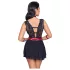 Cottelli Bondage - Halsbånd blonde babydoll (svart) - L