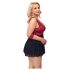 Cottelli Bondage Plus Size - babydoll (rød)