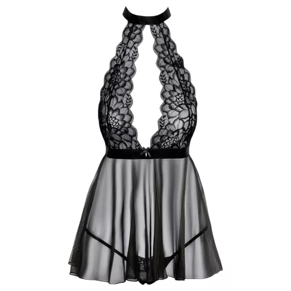 Kyssbar - halterneck blonder babydoll (svart) - L/XL