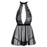 Kyssbar - halterneck blonder babydoll (svart) - L/XL