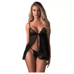 Obsessive Blomentis - blondesett i babydoll (svart) - M/L