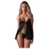 Obsessive Blomentis - blondesett i babydoll (svart)