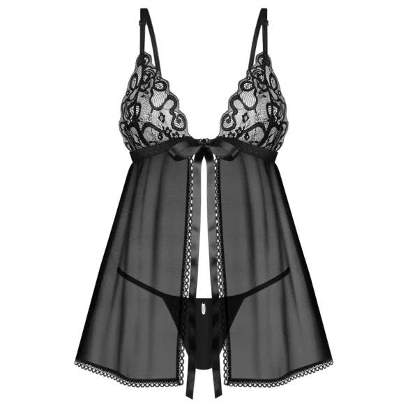 Obsessive Blomentis - blondesett i babydoll (svart)