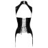 Black Level - Åpent korsett med strømpeholdere (svart) - XL