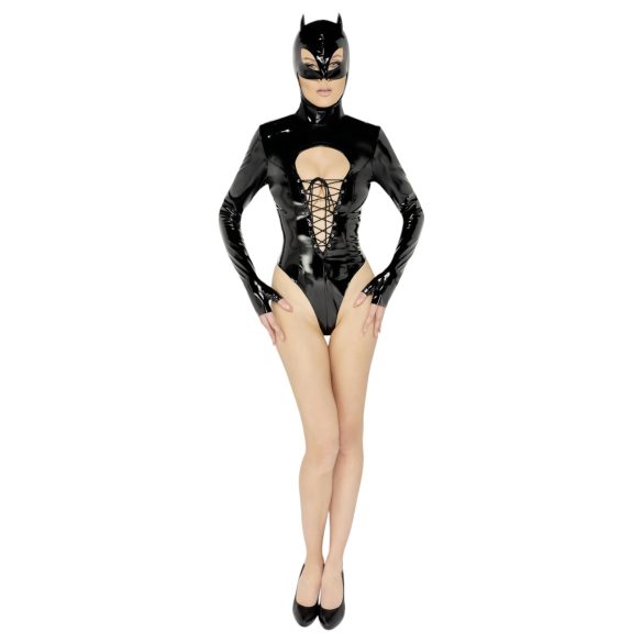 Black Velvet - Batwoman body med lange ermer (svart) - M