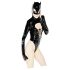 Black Velvet - Batwoman body med lange ermer (svart) - L