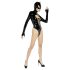 Black Velvet - Batwoman body med lange ermer (svart) - L