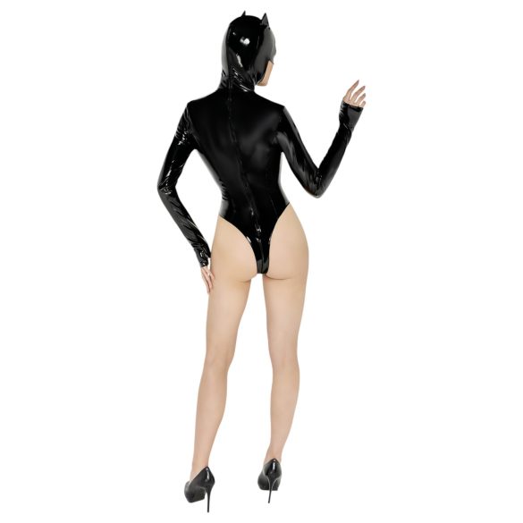 Black Velvet - Batwoman body med lange ermer (svart) - XL