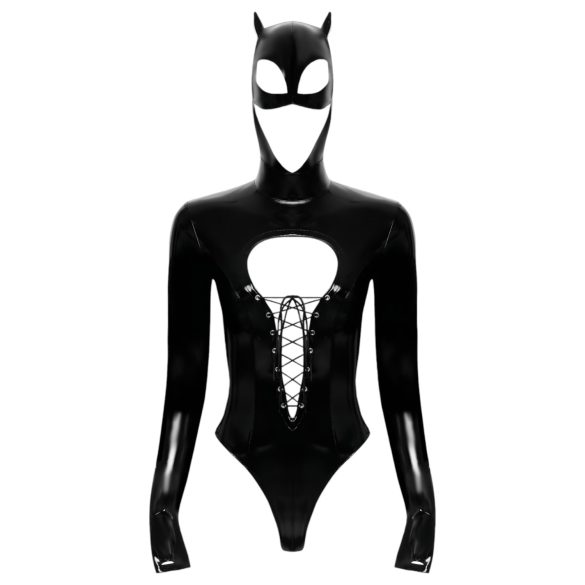 Black Velvet - Batwoman body med lange ermer (svart) - XL