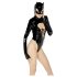 Black Velvet - Batwoman body med lange ermer (svart) - XL