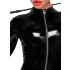 Noir - glidelås, langermet jumpsuit (svart) - XL