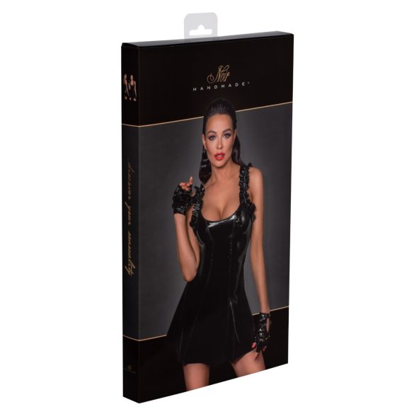 Noir - volang minikjole (svart)