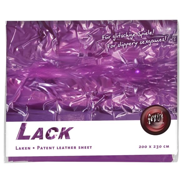 Lakk laken - 200x220 cm (lilla)