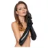 Black Level - Skinnende lakkhansker (svart) - M