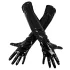 Black Level - Skinnende lakkhansker (svart) - M