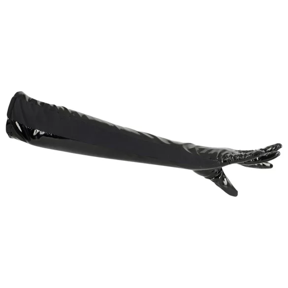 Black Level - Skinnende lakkhansker (svart) - M