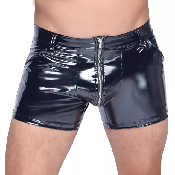 Black Level - Lakkshorts m/lommer (svart) - M