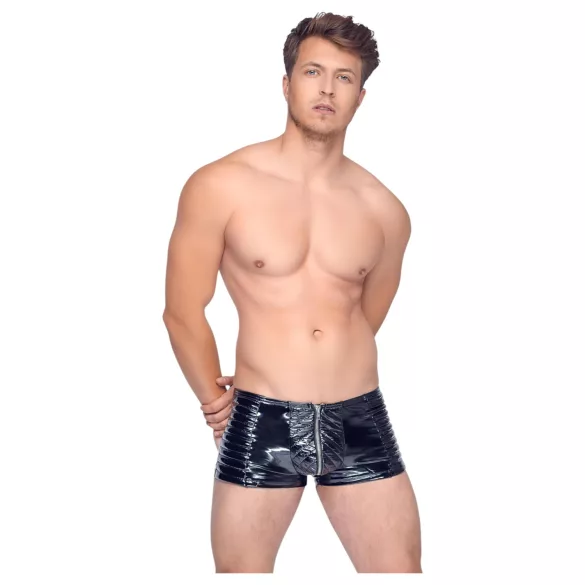 Black Level - glidelås herreshorts (svart) - M