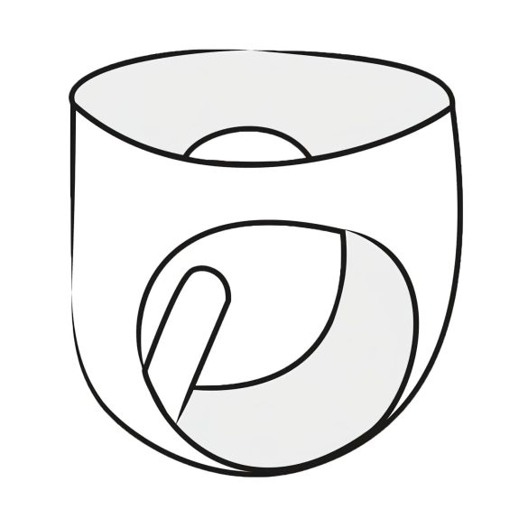 LATEX - kvinne truse med kondom (svart) - L