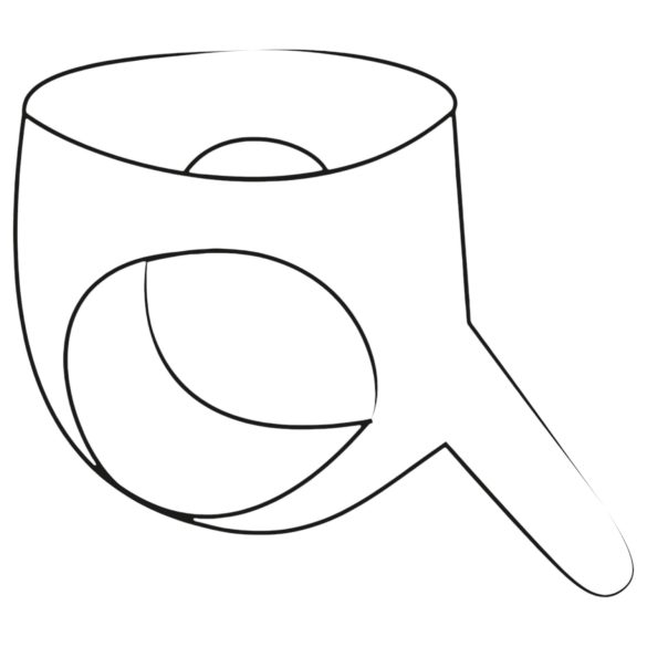 LATEX - livaktig dildo med bunn (rød)