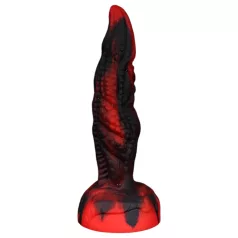 OgazR Hell Dong - riflet dildo - 20 cm (rød)