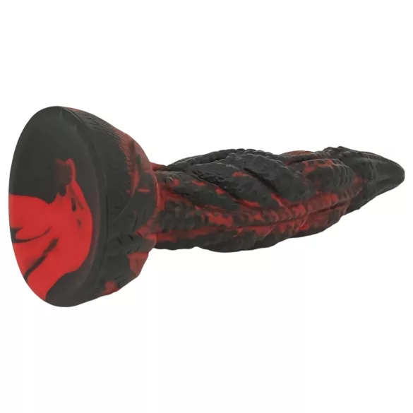 OgazR Hell Dong - riflet dildo - 20 cm (rød)