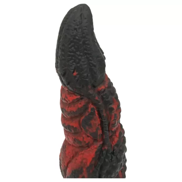 OgazR Hell Dong - riflet dildo - 20 cm (rød)