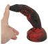 OgazR Hell Dong - riflet dildo - 20 cm (rød)