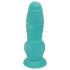 OgazR Havdrage - rillet dildo - 17 cm (blå-hvit)