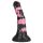 Bad Horse - silikon hestepenis dildo - 18 cm (svart-rosa)