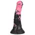 Bad Horse - silikon hestepenis dildo - 18 cm (svart-rosa)