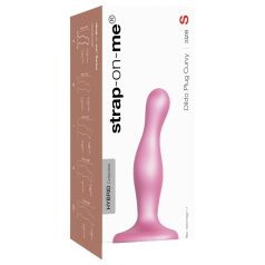 Strap-on-me Curvy S - bølgete sugekoppdildo (rosa)