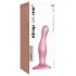 Strap-on-me Curvy S - bølget dildo med sugekopp (rosa)
