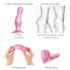 Strap-on-me Curvy S - bølget dildo med sugekopp (rosa)