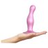Strap-on-me Curvy M - bølget dildo med sugekopp (rosa)