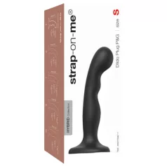 Strap-on-me P&G S - bøyd dildo med sugekopp (svart)