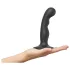 Strap-on-me P&G S - bøyd dildo med sugekopp (svart)