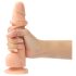Strap-on-me S - Dobbeltsjikts sugekoppdildo (naturlig)