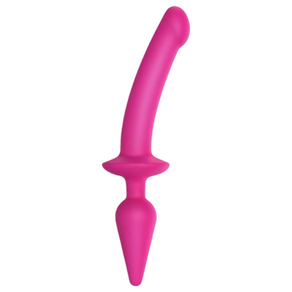 Strap-on-me Switch Semi-Realistisk L - 2-i-1 silikon dildo (rosa)