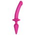 Strap-on-me Switch Semi-Realistisk L - 2-i-1 silikon dildo (rosa)