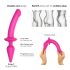 Strap-on-me Switch Semi-Realistisk L - 2-i-1 silikon dildo (rosa)