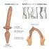 Strap-on-me Swith Realistisk XXL - 2-i-1 silikon dildo (naturlig)